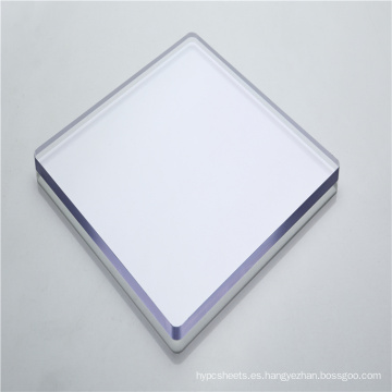 Panel de plástico de lámina sólida de policarbonato transparente